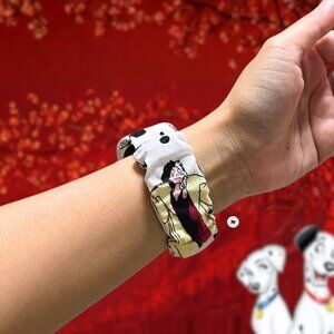 Cruella Deville Scrunchie Watch Band for Apple Watch, Fitbit, Samsung, Gizmo